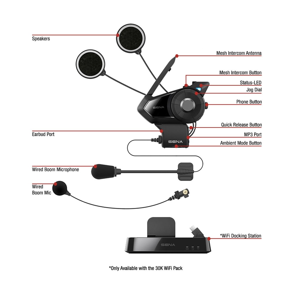 Wireless Communicator - Sena Mesh 30K (Single Pack)