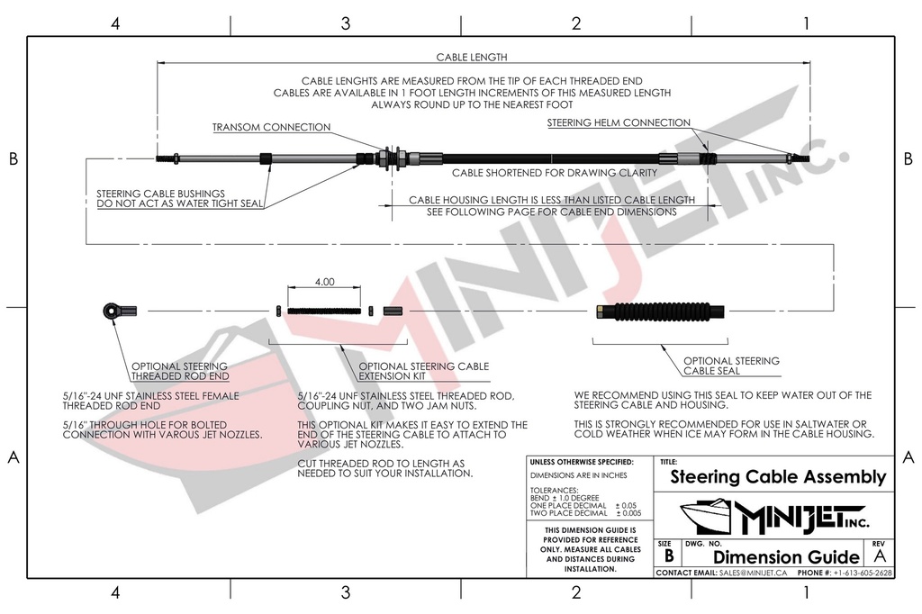 Steering Cable Seal