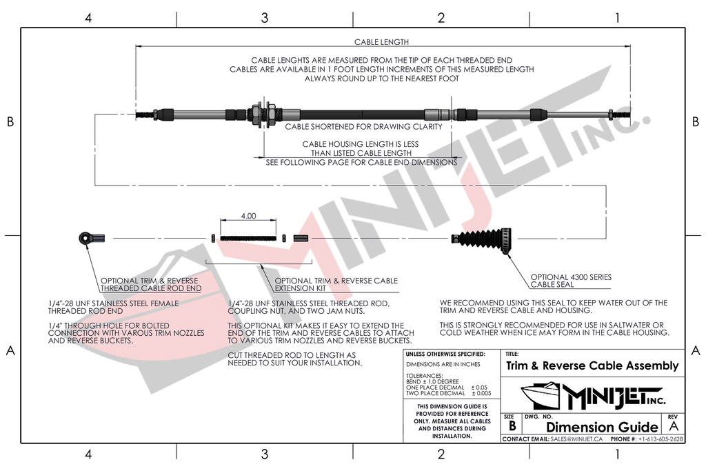 Trim / Reverse Cable Seal