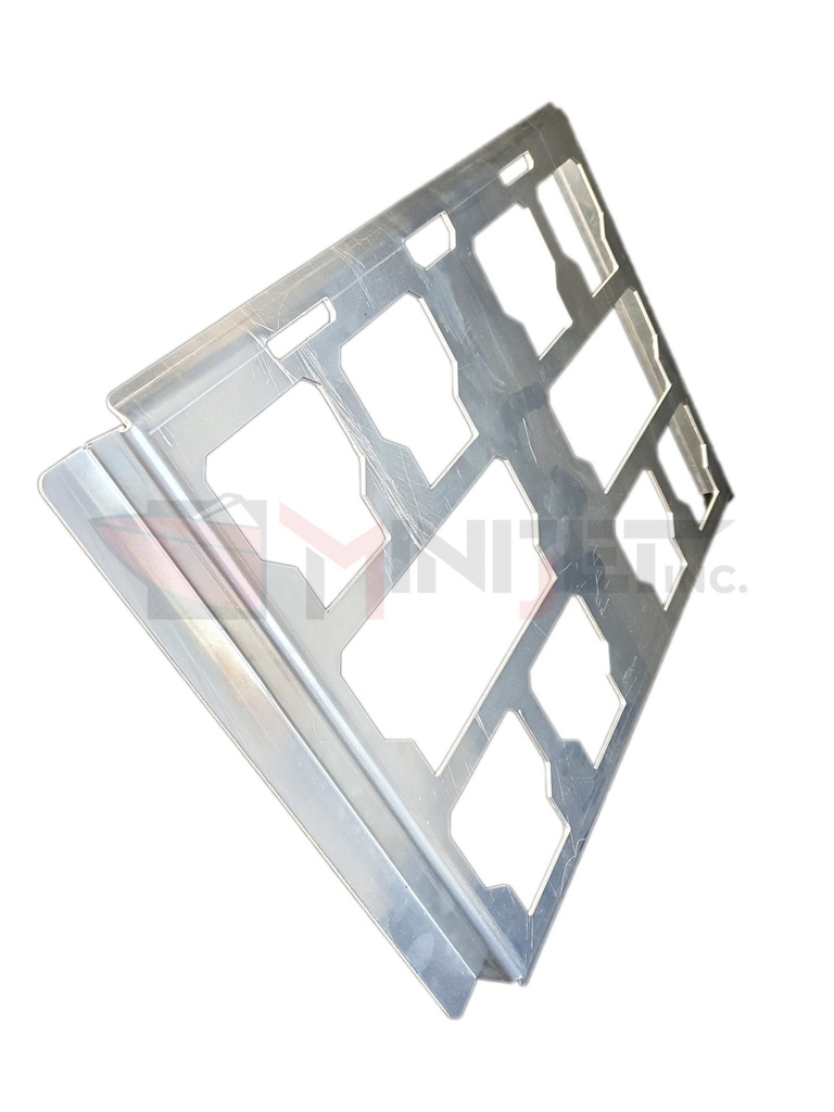 [003-000-111-12625M] Pack-Out Compatible Mounting Bracket - Full Width (1 inch height)