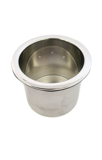 Cup Holder - Stainless Steel with Drain